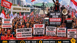 Pimpinan DPR Terima Audiensi Buruh Saat Aksi May Day 2026