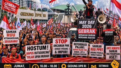 Pimpinan DPR Terima Audiensi Buruh Saat Aksi May Day 2026